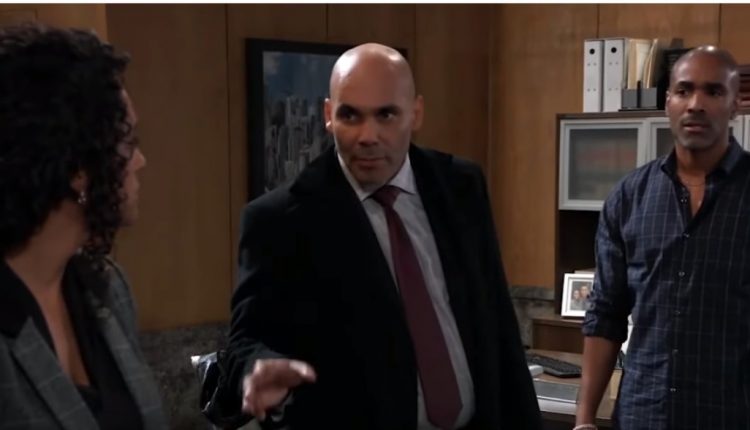 General Hospital – Marcus Taggert (Real Andrews), Curtis Ashford (Donnell Turner), Briana Nicole Henry as Commissioner Jordan Ashford (1200 x 588)