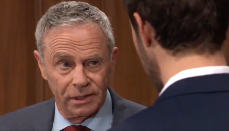 General Hospital Peter August (Wes Ramsey) Robert Scorpio (Tristan Rogers).