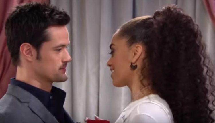 The Bold and the Beautiful Zoe Buckingham (Kiara Barnes),Thomas Forrester (Matthew Atkinson)