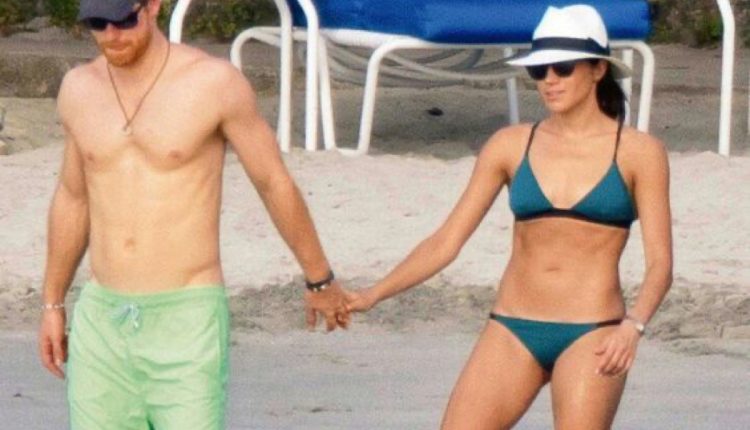 Harry and Meghan Swimming