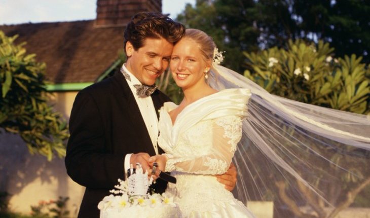 The Young and the Restless Michael Damian (Danny Romalotti), Lauralee Bell (Christine Williams)