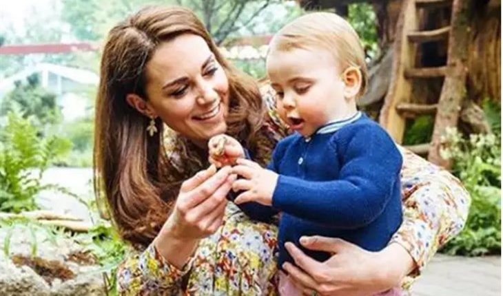 Kate Middleton And Prince Louis (730 x 528)