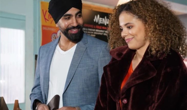 EastEnders – Kheerat Panesar (Jaz Deol) Chantelle Atkins (Jessica Plummer)