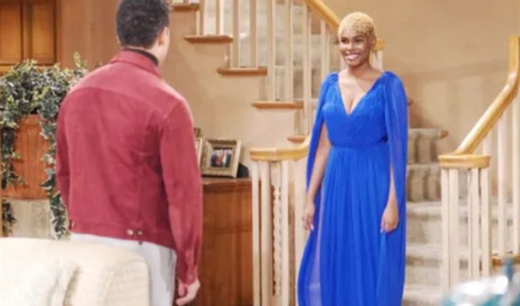 The Bold And The Beautiful Zende Forrester (Delon de Metz) Paris Buckingham (Zoe Forrester)