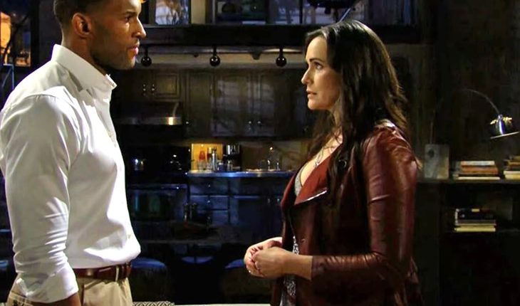 The Bold And The Beautiful – Carter Walton (Lawrence Saint-Victor) Quinn Forrester (Rena Sofer)