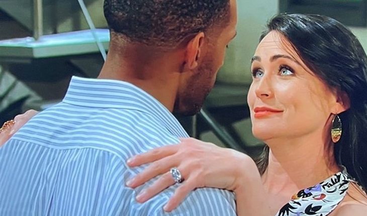 The Bold And The Beautiful – Quinn Forrester (Rena Sofer) Carter Walton (Lawrence Saint-Victor)