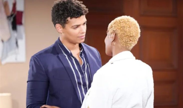 The Bold And The Beautiful – Zende Forrester (Delon de Metz) and Paris Buckingham (Diamond White)