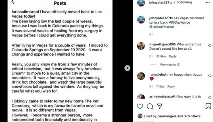 90 Day Fiance Fans React To Larissa Lima Returning To Las Vegas