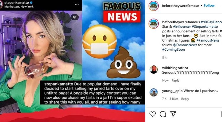 90 Day Fiance While Other Stars Offer Cameo, Stephanie Offers Farts In A Jar