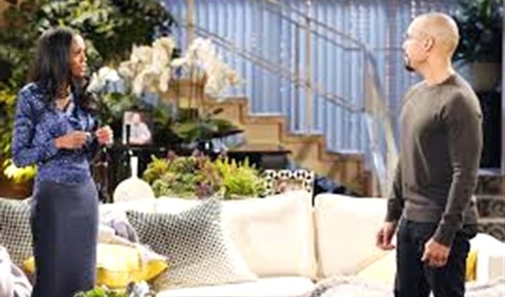 The Young And The Restless -Amanda Sinclair (Mishael Morgan) Devon Hamilton (Bryton James)