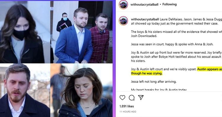 Counting On Austin Forsyth Cried Josh Duggar Trial
