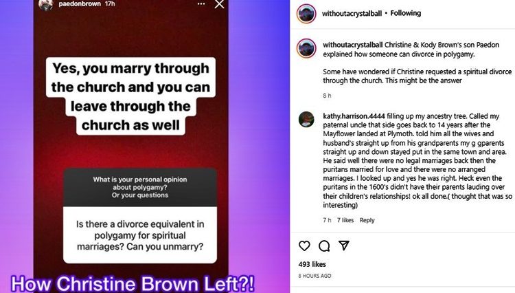 Sister Wives Couple Kody Brown And Christine Divorce Via Their Church