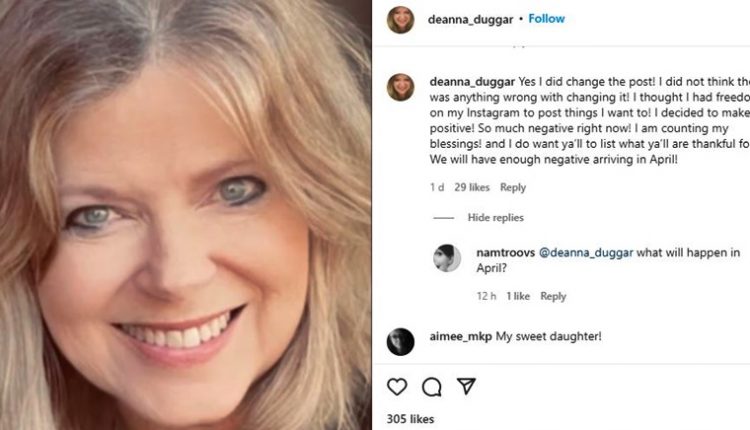 Counting On Amy King’s Mom Deanna Backtracks On Duggar Diss