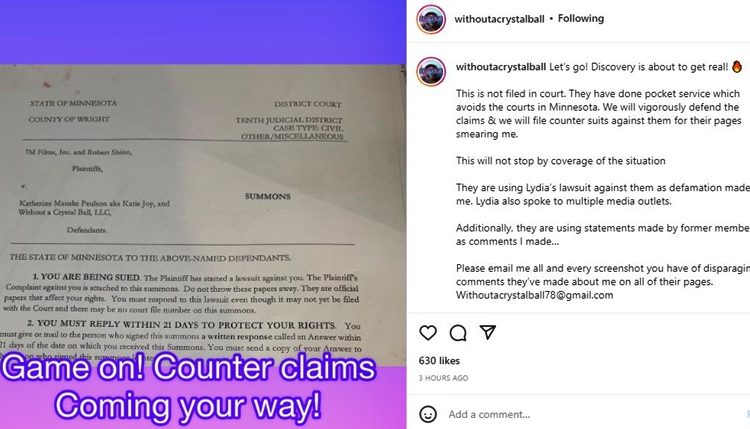 Robert Shinn Files Lawsuit Against Influencer Katie Joy Over Cult Allegations