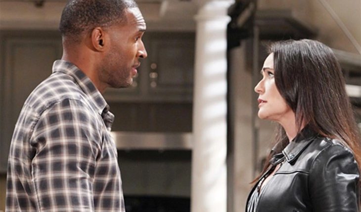 The Bold And The Beautiful – Carter Walton (Lawrence Saint-Victor) Quinn Forrester (Rena Sofer)