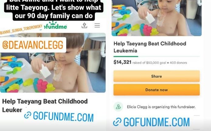 90 Day Fiance Influencers and Cast Share Deavan Gofundme For Taeyang