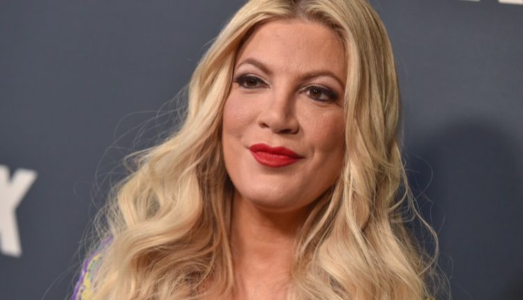 Los,Angeles,-,Feb,06:,Actress,Tori,Spelling,Arrives,For