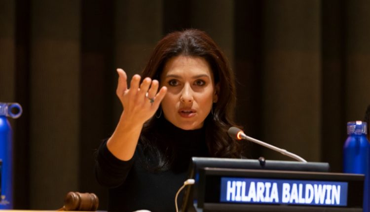 New,York,,Ny,-,February,5,,2019:,Hilaria,Baldwin,Speaks