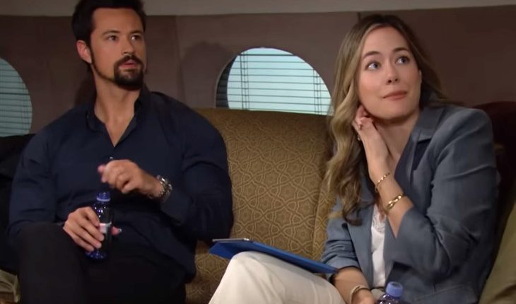 The Bold And The Beautiful – Hope Logan Spencer (Annika Noelle) Thomas Forrester (Matthew Atkinson