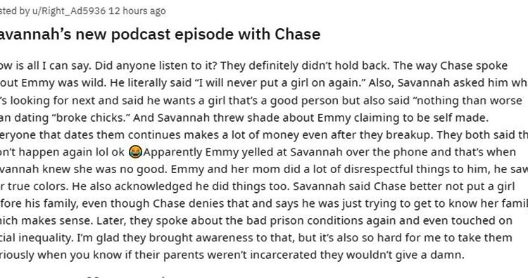 USA Network alum Chase disses Emmy Medders with Savannah