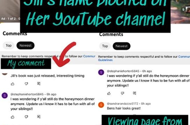 Why Counting On Fans Want To Post Certain Words On Jessa YouTube