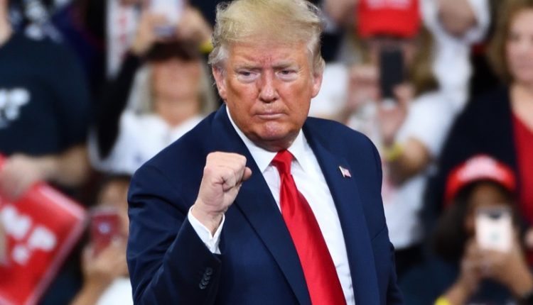 Hershey,,Pa,-,December,10,,2019:president,Donald,Trump,Gestures,The