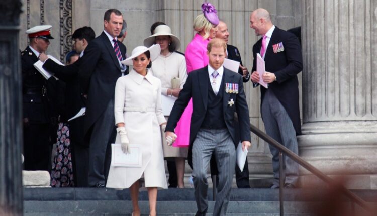 London,,Uk,-,06.03.2022:,Meghan,Markle,Prince,Harry,Attend,Platinum