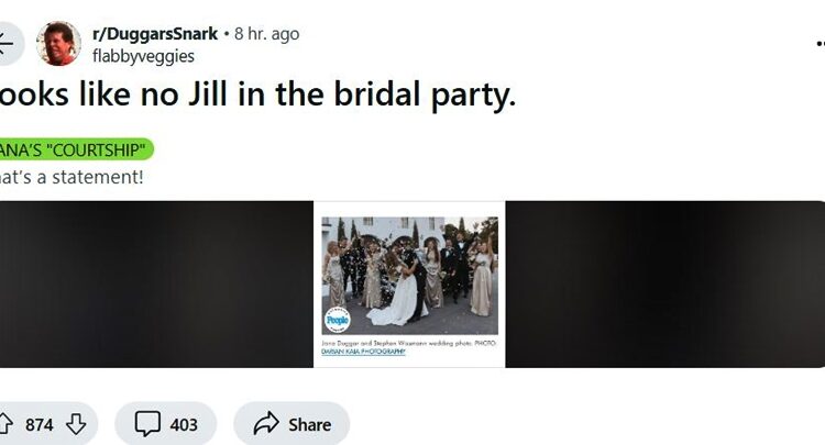 Counting On Fans Discuss Jill Duggar and Jana Duggar’s Wedding – Reddit