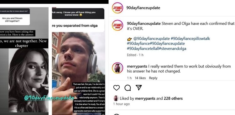 Discussion On Olga and Steven Frend – Via 90 Day Fiance Update – Instagram