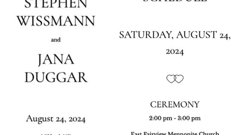 Jana Duggar Wedding Notice – Via Reddit