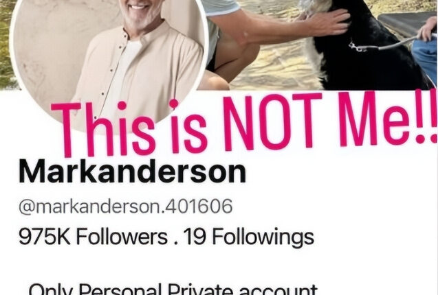 Golden Bachelorette Star Mark Anderson Finds Fake Account – Instagram