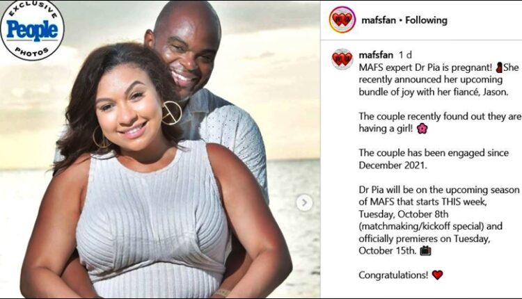 Married At First Sight Dr Pia Expects A Baby – People Via Mafsfan – Instagram