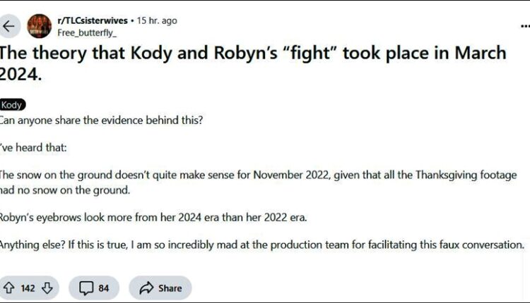 Sister Wives Fans Discuss The Time The Scene Was Filmed For TLC – Reddit