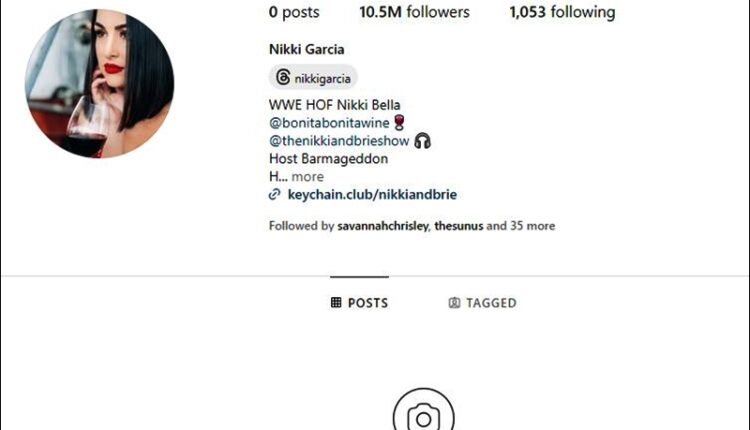Nikki Garcia Has Wiped Everything Off Instagram