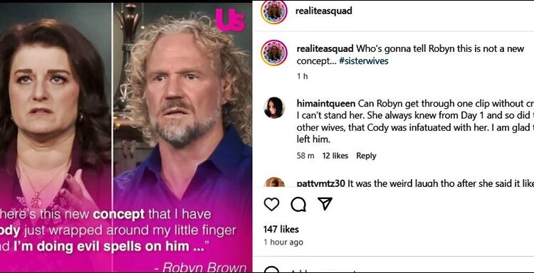Sister Wives Fans Roast Robyn Brown For New Concept – US Weekly Via Realitea squad – Instagram