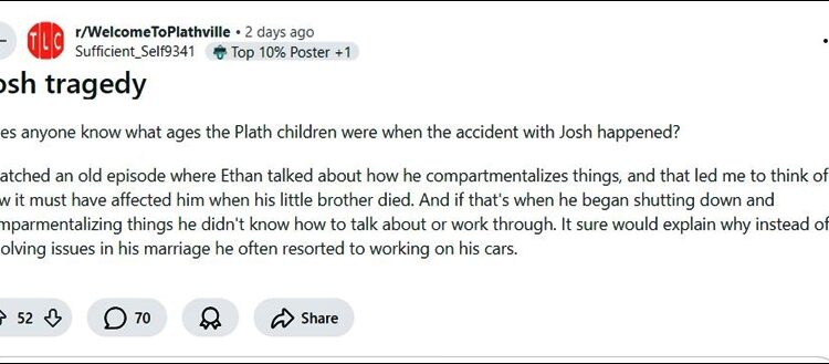 Welcome to Plathville Fans Discuss The Death Of Joshua – Reddit