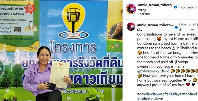 Annie Suwan and David Own Rentals In Thailand – Annie Suwan – Instagram
