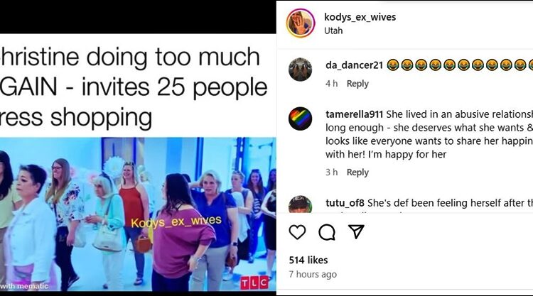 Christine Brown Took Lots Of People Shopping – Kodys Ex Wives – Instagram