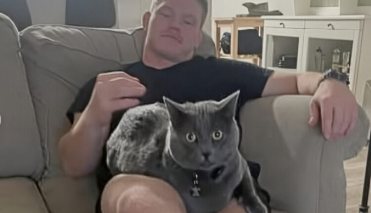 Hunter Brown With Garrison’s Cat – Catthew – Instagram