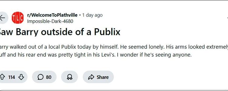 Iconic Barry Plath Post Gets Lots Of Laughter – Reddit