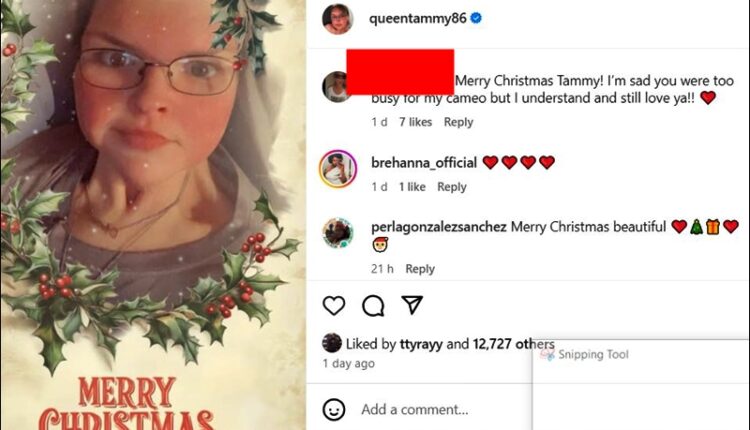 Tammy Slaton Is Too Busy For Cameos – Instagram