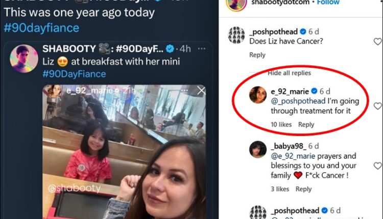 90 Day Fiance Star LIz Woods Confirms Cancer – Shabooty – Instagram