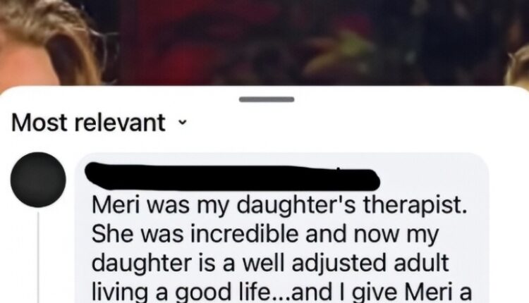 Positive Praise Post about Meri Brown – FB Via Reddit