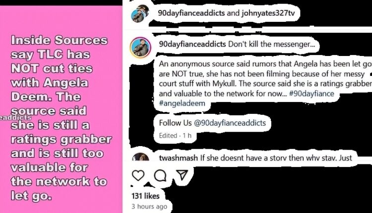 Angela Is Not Leaving The Network – @90dayfianceaddicts and %johnyates327tv – Instagram