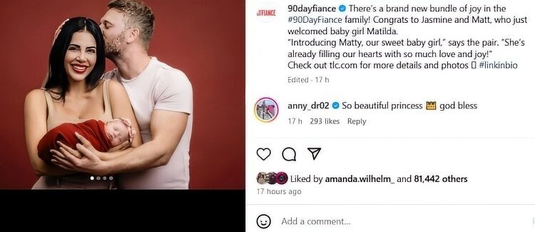Jasmine And Matt Welcome Their Baby – @90dayfiance – Instagram