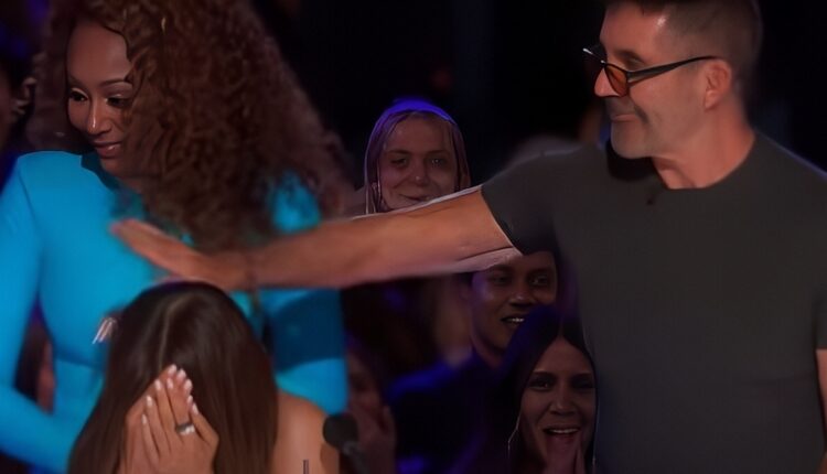 Simon pushes Mel away from his buzzer – AGT – YouTube