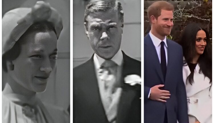 Prince Harry, Meghan, Edward VIII, Wallis – Netflix – British Pathe – YouTube – YouTube