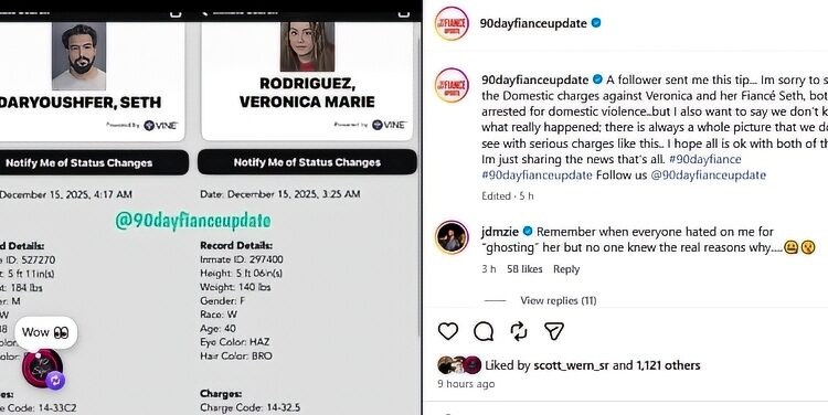 Seth and Veronica DV arrest – via @90dayfianceupdate – Instagram