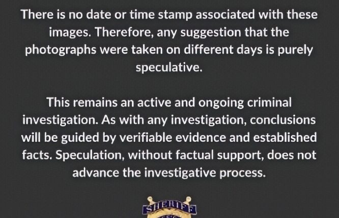 Sheriff Nanos denies footage taken on different days – Instagram