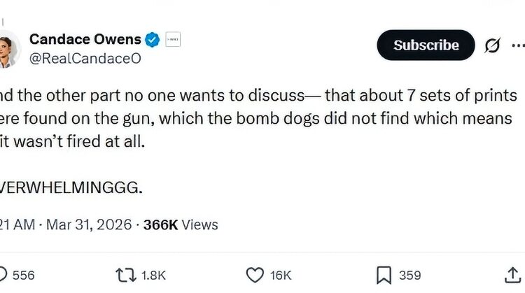 Candace Owens Gets Vocal – X